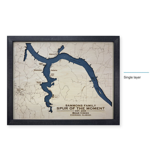 Bear Creek Sammons wood map — single layer, layer option shown