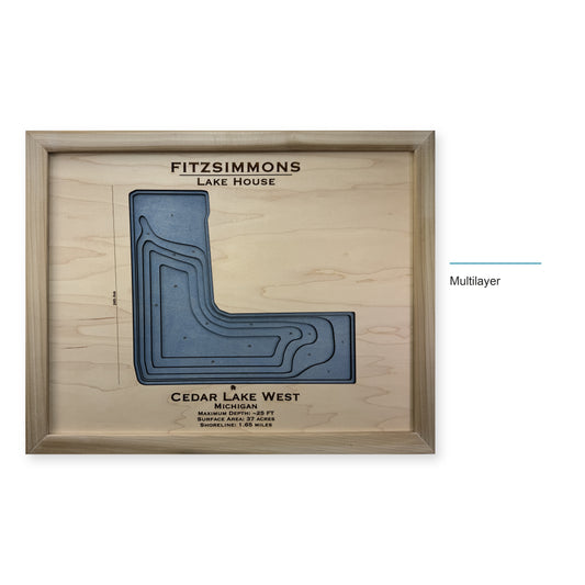 Cedar West Fitzsimmons wood map — multilayer, layer option shown