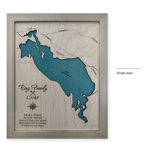 Horn Pond Ring wood map — single layer, layer option shown