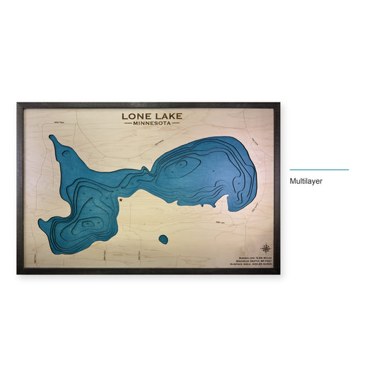 Lone Lake Multilayer wood map — multilayer, layer option shown
