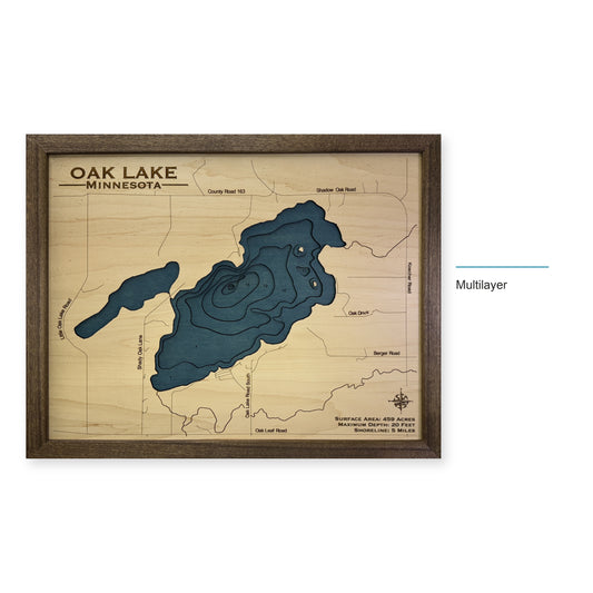 Oak Minnesota wood map — multilayer, layer option shown