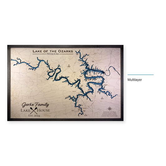 Lake of the Ozarks Wood Map — multilayer example, layer option shown