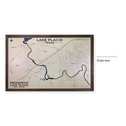 Placid Hedgpeth wood map — single layer, layer option shown