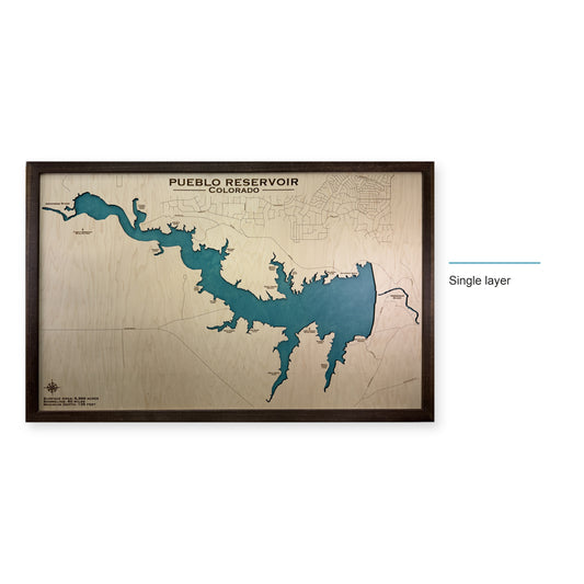 Pueblo Single wood map — single layer, layer option shown