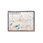 Multilayered topographic map of Mount Washington in British Columbia with ski resort. 