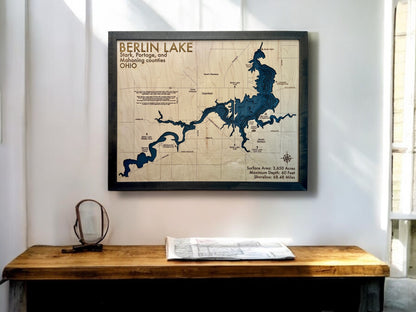 Berlin Lake, Ohio, Wooden Lake Map