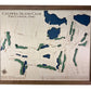 A 3D wooden golf map of Catawba Island Club in Port Clinton, Ohio. 