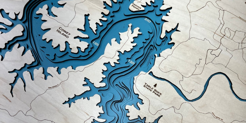 custom 3d lake map