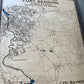 Close up image of wooden Military Map so you can see the details better. 