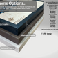 Up close look at frame color options and frame thickness. 