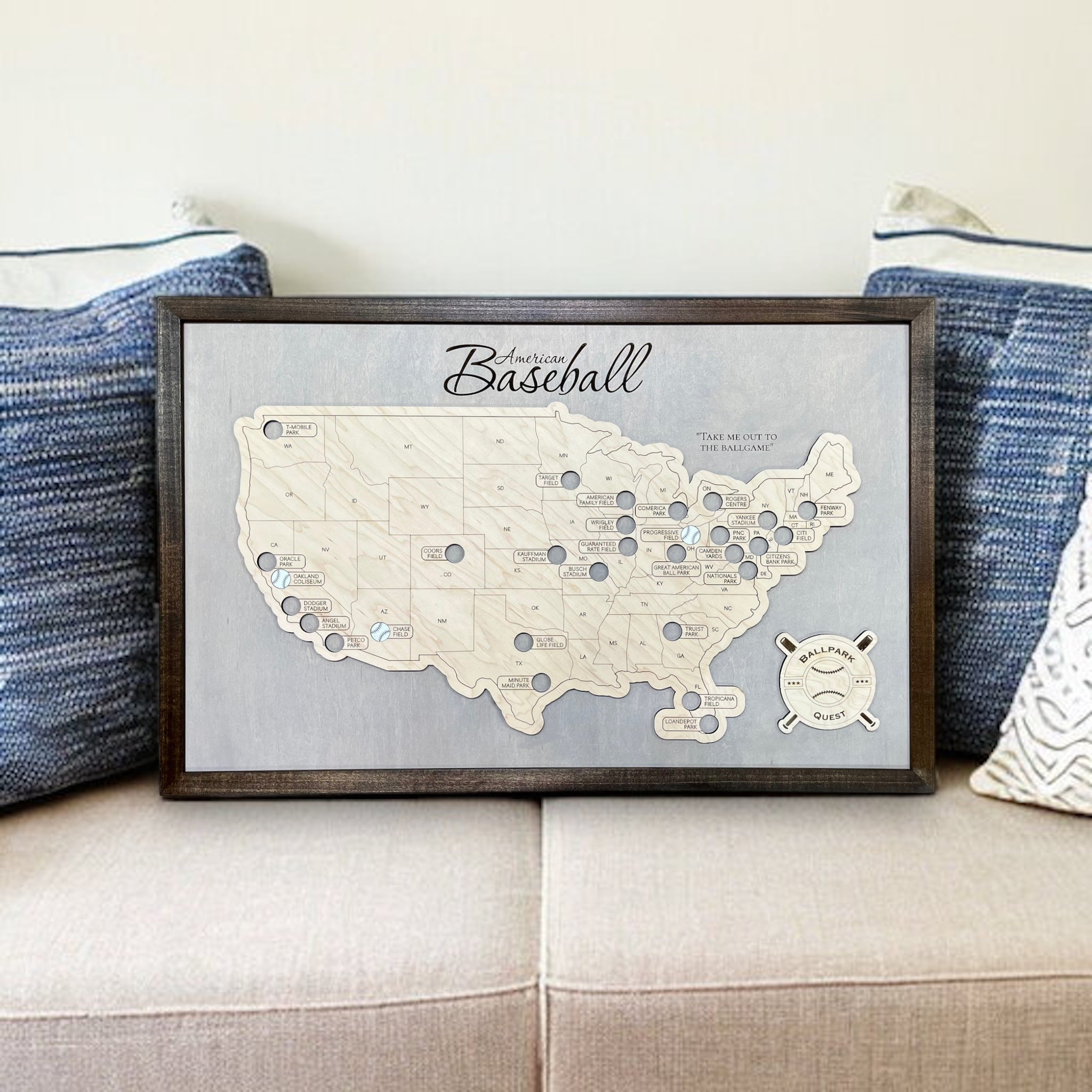 Baseball Map Above Professional Baseball Stadium Travel Map – Map Cuts