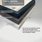 Examples of the three different frame color options MapCuts offers. 