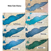 Examples of the seven different water stains. 