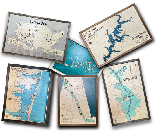 Chippewa Lake, Ohio, Wooden Lake Map