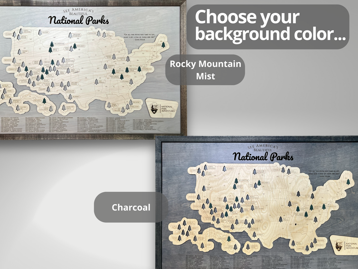 National Park Map | Personalized National Park Map