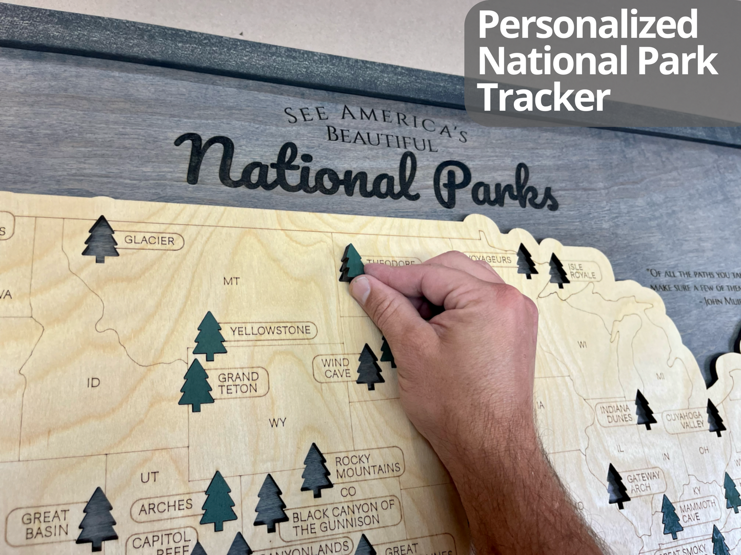 National Park Map | Personalized National Park Map