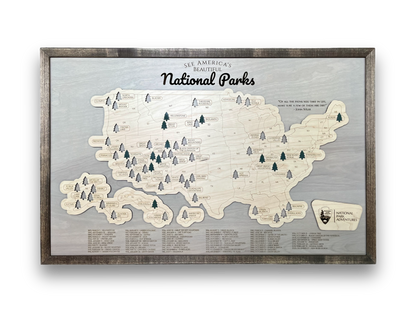 National Park Map | Personalized National Park Map