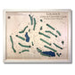 Map of Loudoun Golf & Country Club with green and blue markers on a white background.