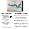 Informational card explaining why customers should buy from MapCuts and our quality guarantee. 