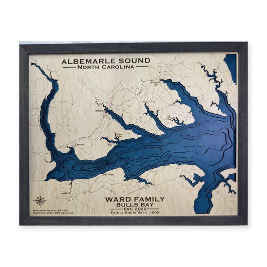 Albemarle Ward wood map — multilayer, white background