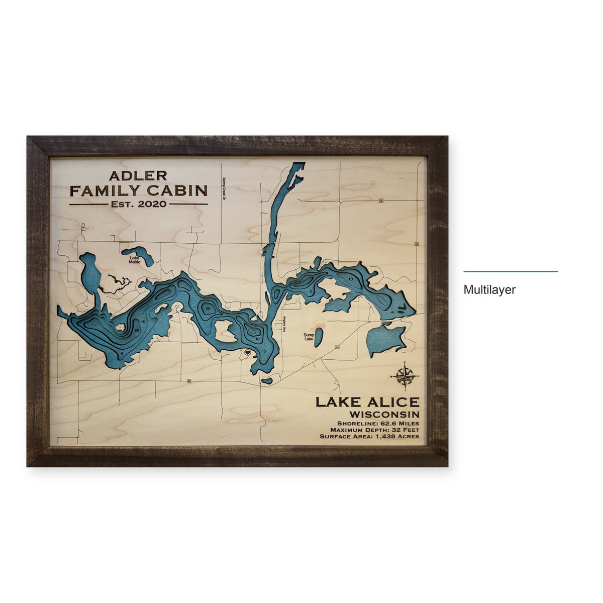 Alice Adler wood map — multilayer, layer option shown