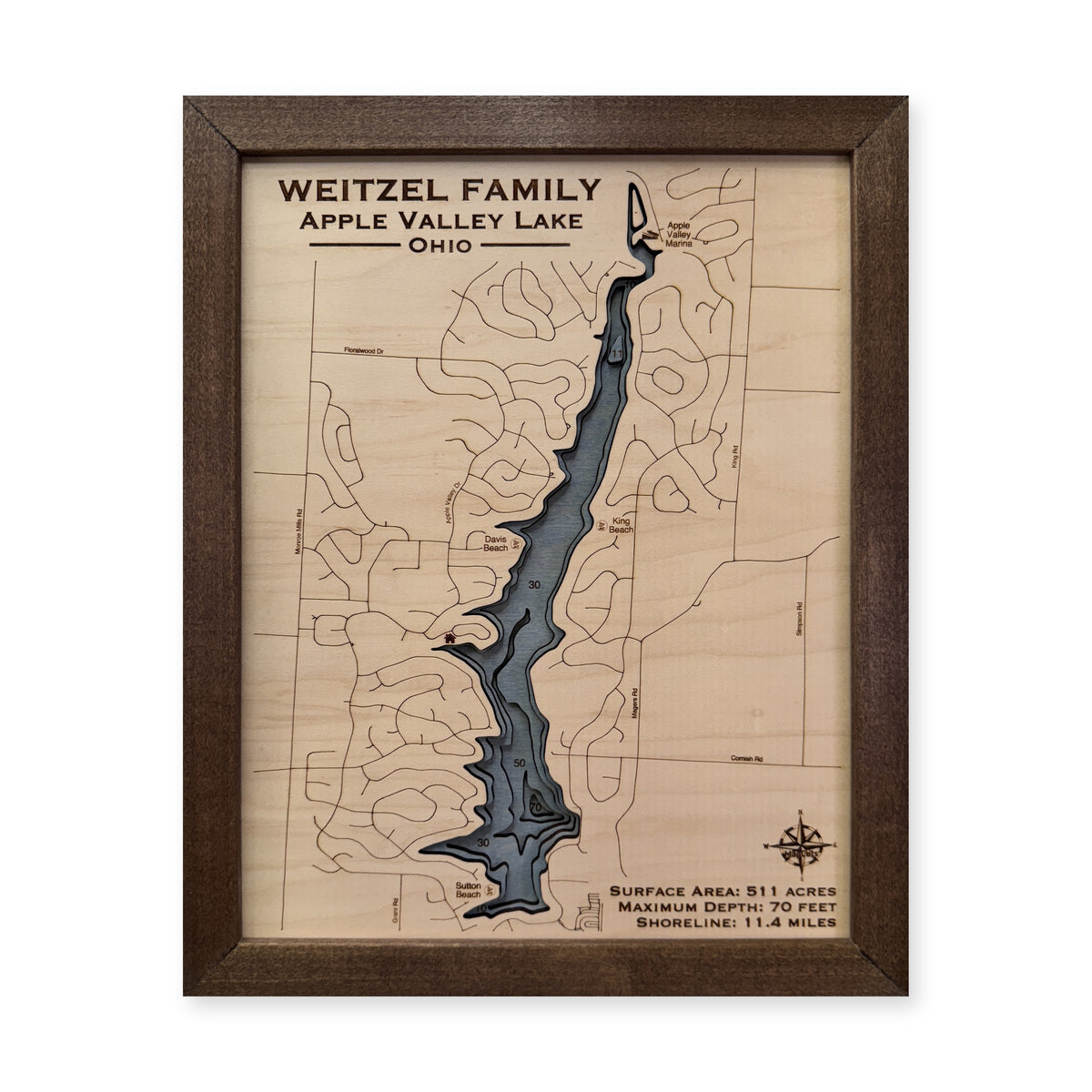 Apple Valley Weitzel wood map — multilayer, white background
