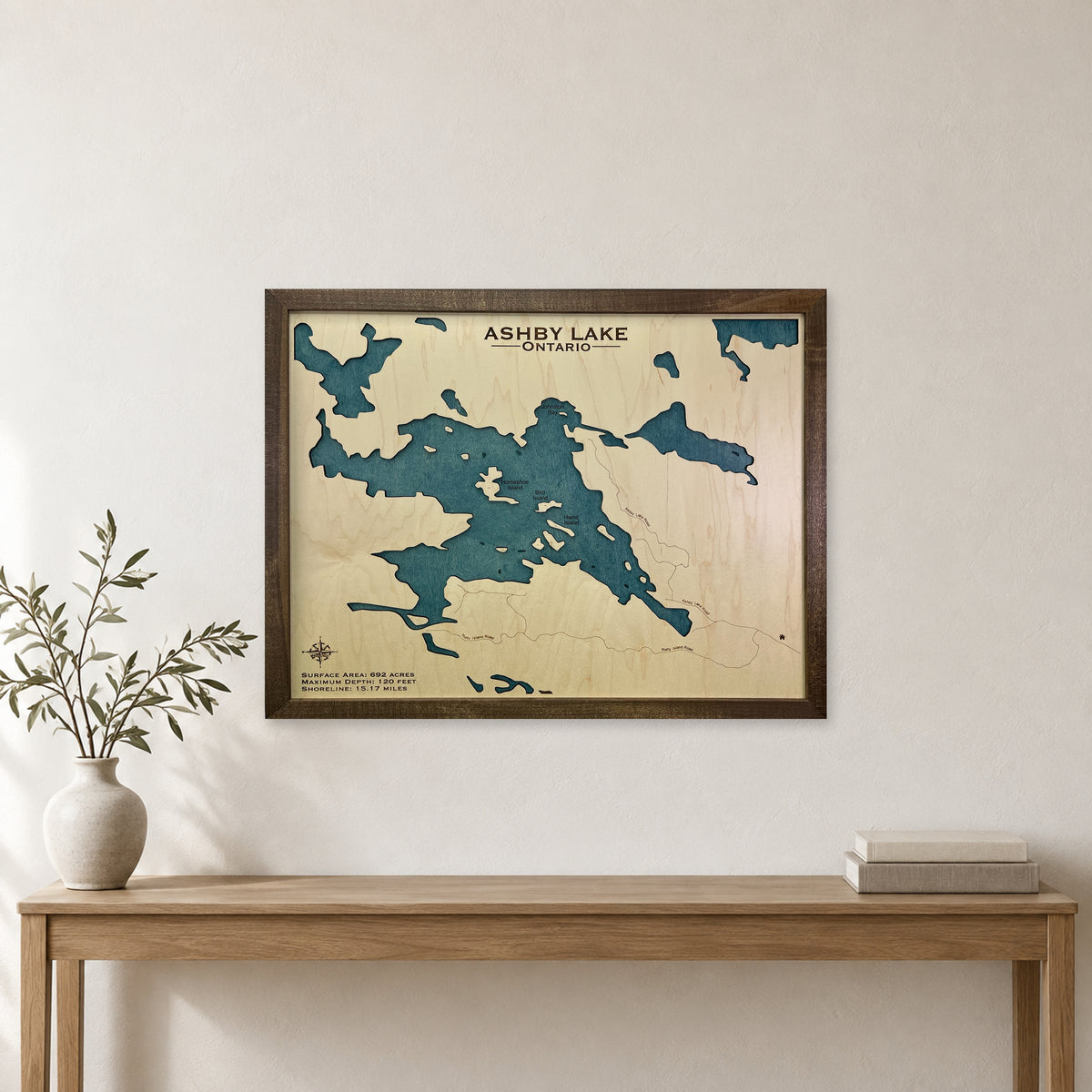 Ashby Backfill wood map — single layer, staged room mockup