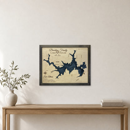 Athens Breeding wood map — multilayer, staged room mockup