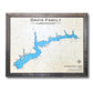Single water layer map of Atwood Lake with light blue water stain. 