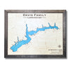 Single water layer map of Atwood Lake with light blue water stain. 