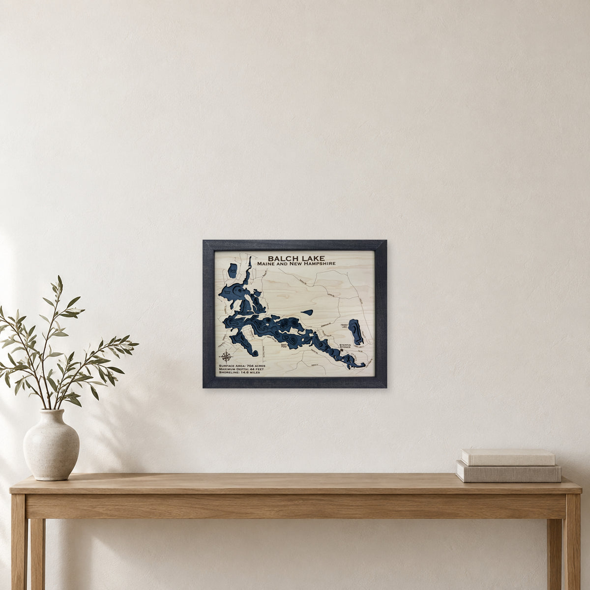 Balch Multilayer wood map — multilayer, staged room mockup