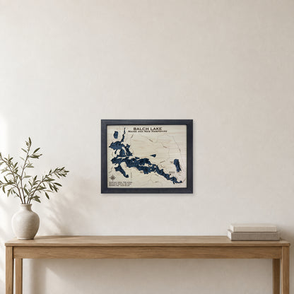 Balch Multilayer wood map — multilayer, staged room mockup