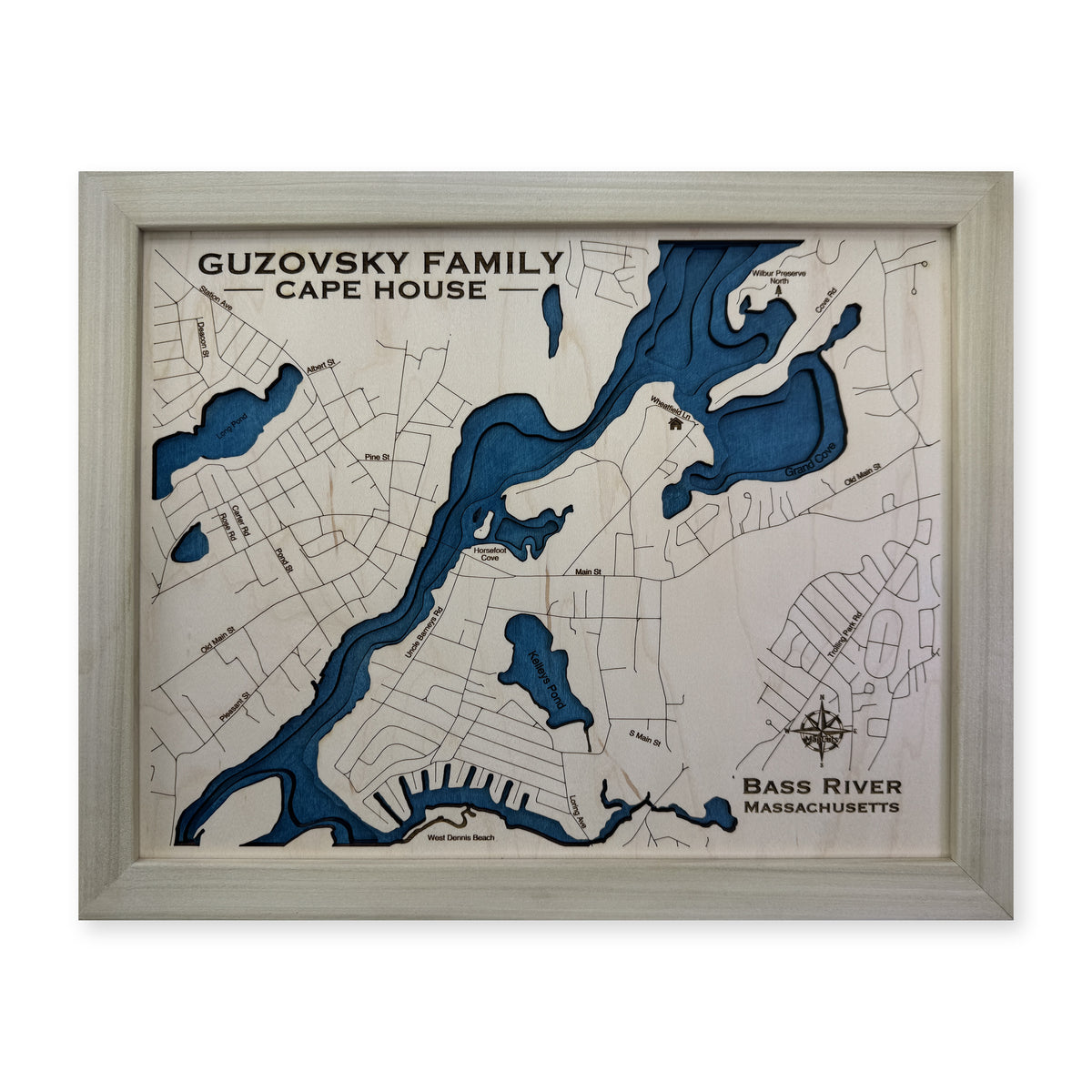 Bass River Guzovsky wood map — multilayer, white background