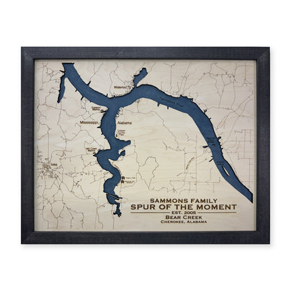 Bear Creek Sammons wood map — single layer, white background