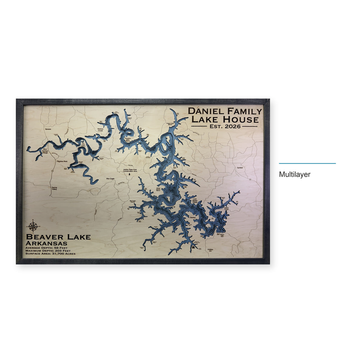 Beaver Daniel wood map — multilayer, layer option shown