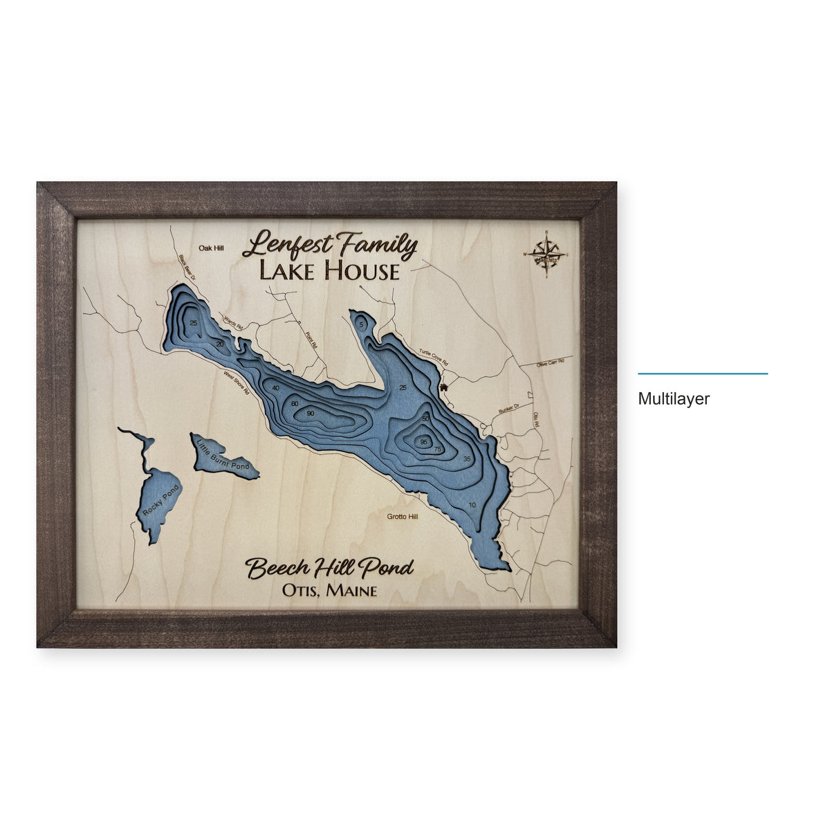 Beech Hill Lenfest wood map — multilayer, layer option shown