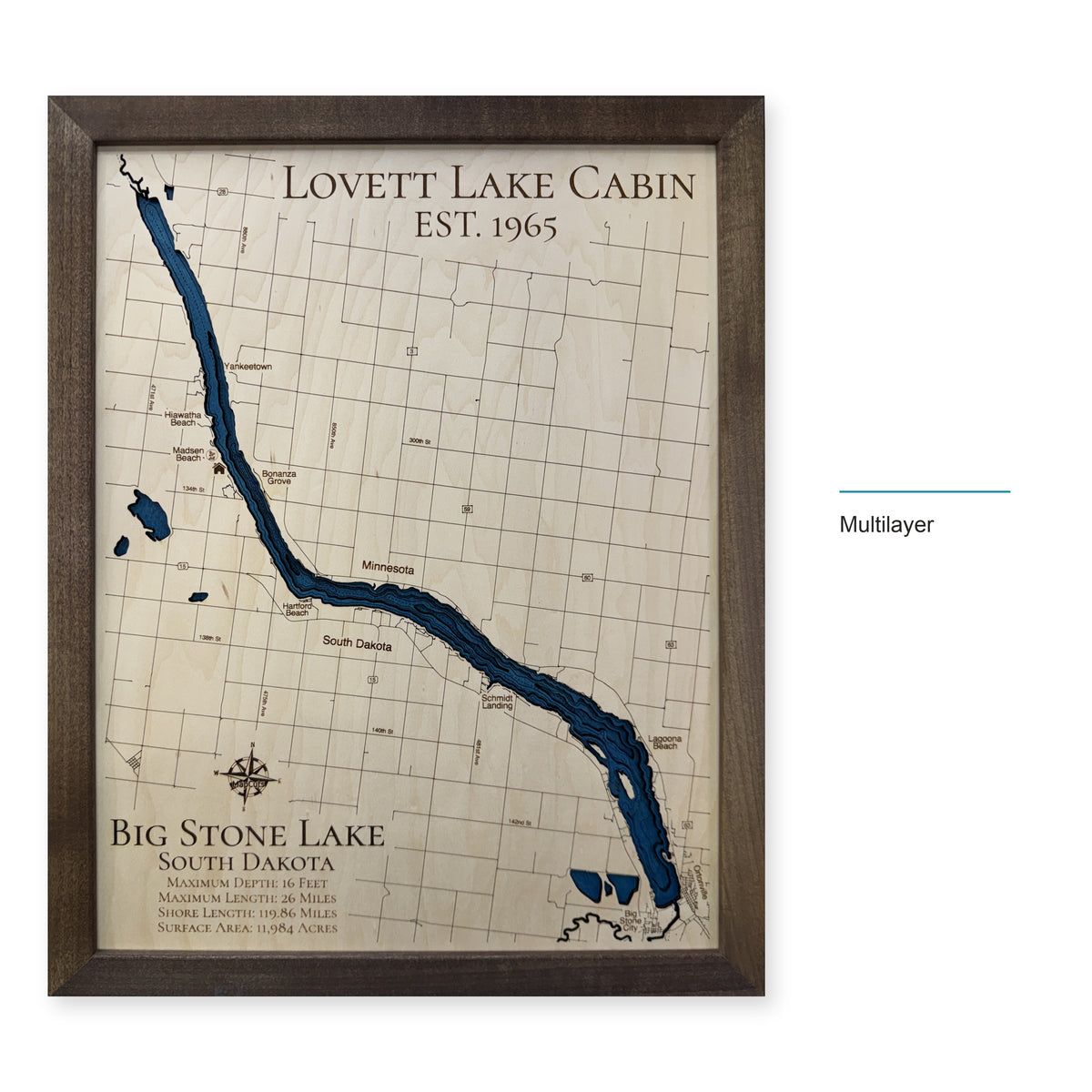 Big Stone Lovett wood map — multilayer, layer option shown