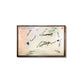 Framed  wooden map of Black Bear Golf Club in Parker, Colorado on a white background.