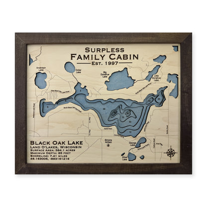 Black Oak Surpless wood map — multilayer, white background