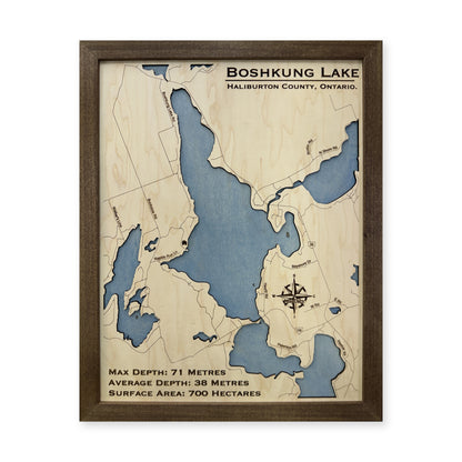Boshkung Sherwood wood map — single layer, white background