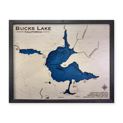 Bucks Charcoal wood map — multilayer, white background