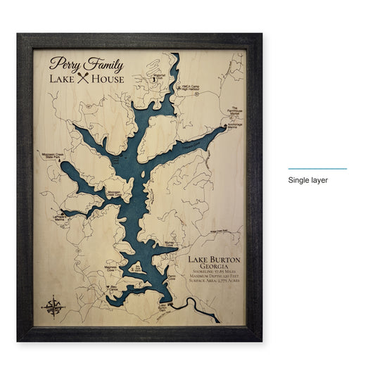Burton Perry wood map — single layer, layer option shown