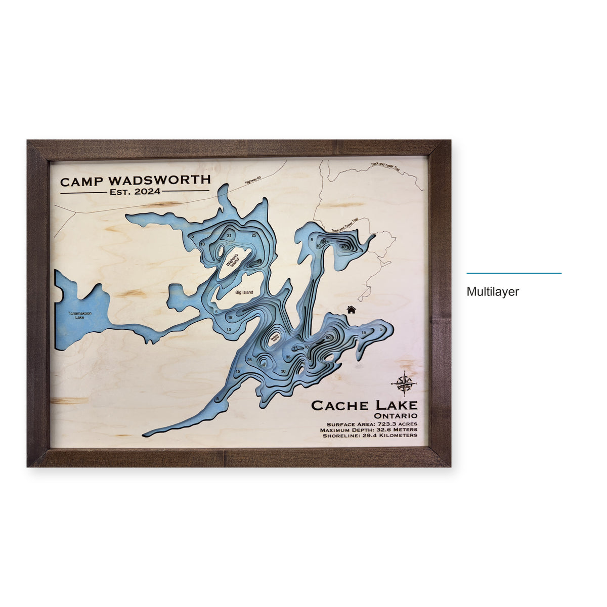 Cache Wadsworth wood map — multilayer, layer option shown