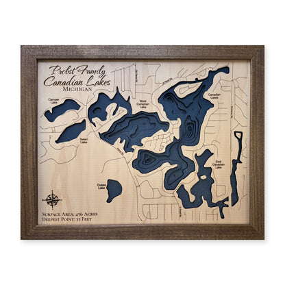 Canadian Probst wood map — multilayer, white background