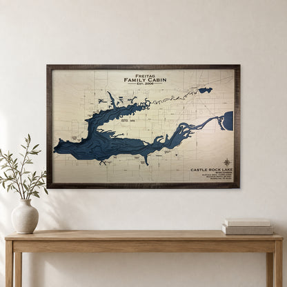 Castle Rock Freitag wood map — multilayer, staged room mockup
