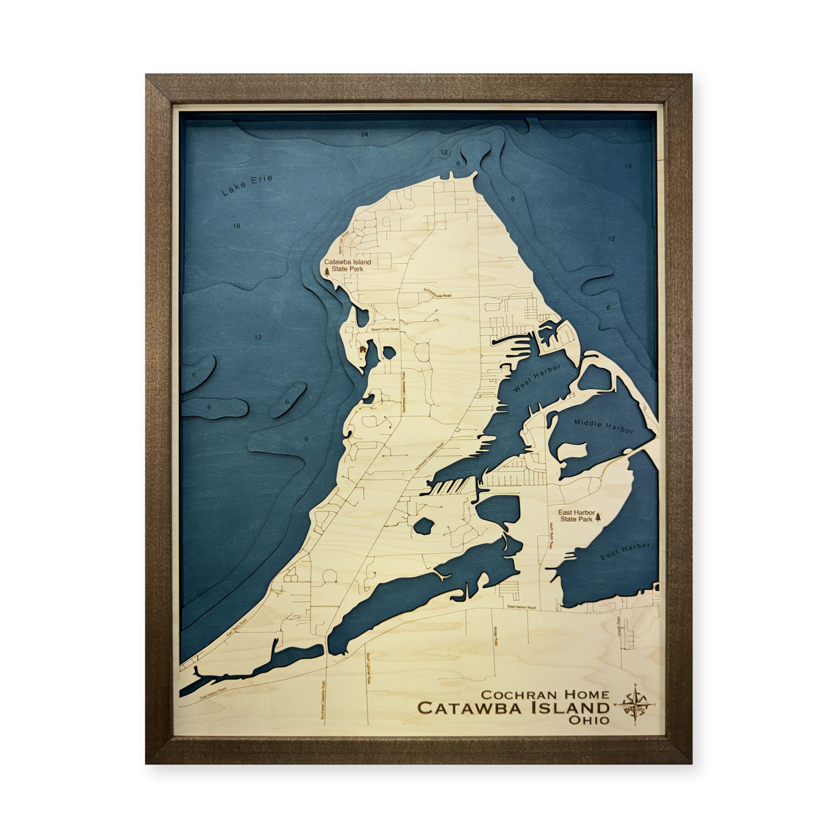 Catawba Cochran wood map — multilayer, white background