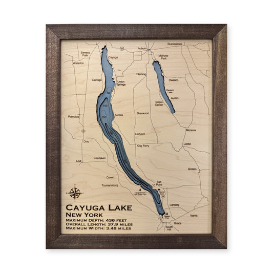 Cayuga Selman wood map — multilayer, white background