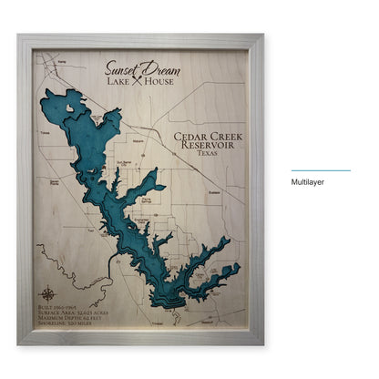 Cedar Creek Sunset wood map — multilayer, layer option shown