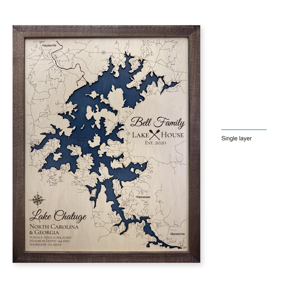 Chatuge Bell wood map — single layer, layer option shown