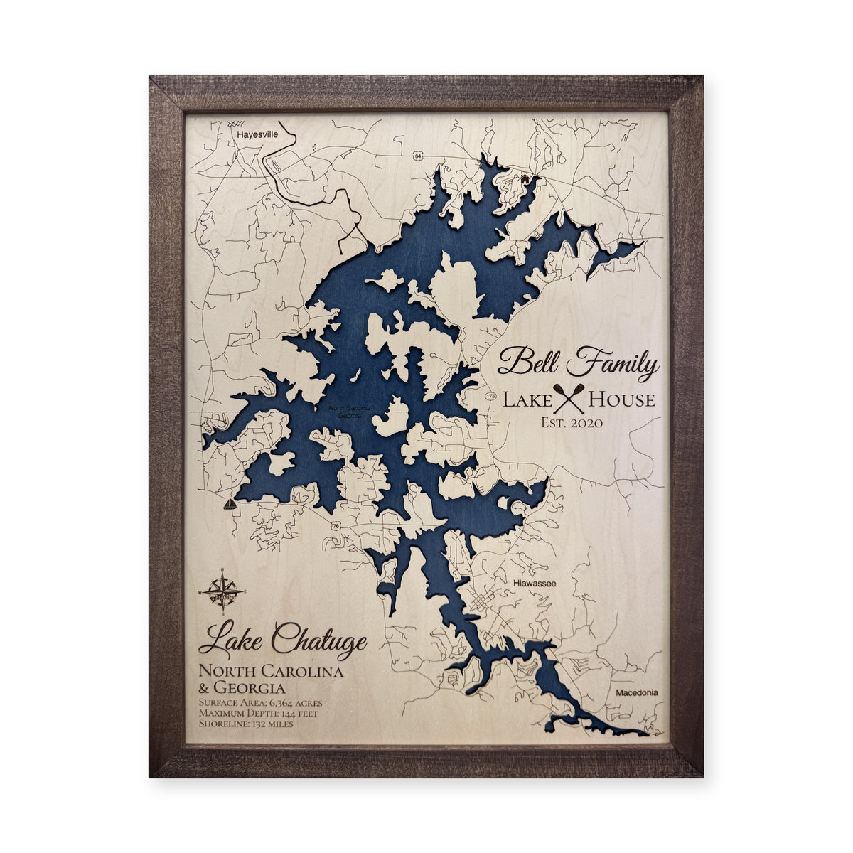 Chatuge Bell wood map — single layer, white background